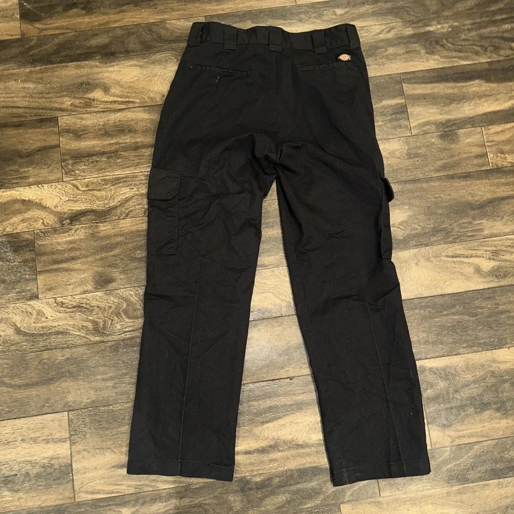 Dickies Work Pants Regular-Fit Cargo Utility Pockets Men's Size 32x30 Black Flex